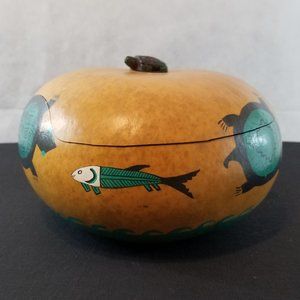 Hand Crafted Gourd Bread Basket